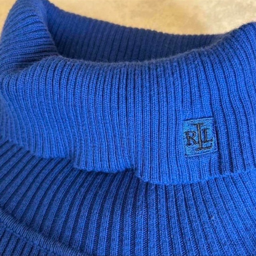 Ralph Lauren Women’s Royal Blue Turtleneck Sweater